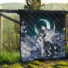 Demon Slayer Anime Lonely Shinobu With Butterflies Night Moon Premium Quilt Blanket 13