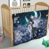 Demon Slayer Anime Lonely Shinobu With Butterflies Night Moon Premium Quilt Blanket 21