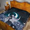 Demon Slayer Anime Lonely Shinobu With Butterflies Night Moon Premium Quilt Blanket 19