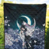 Demon Slayer Anime Lonely Shinobu With Butterflies Night Moon Premium Quilt Blanket 5