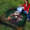 Demon Slayer Anime Main Characters Tanjiro Nezuko Zenitsu And Inosuke Fighting Premium Quilt Blanket 9