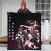 Demon Slayer Anime Nezuko Fighting Moments With Tanjiro Premium Quilt Blanket 3