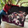 Demon Slayer Anime Nezuko Fighting Moments With Tanjiro Premium Quilt Blanket 11