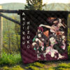 Demon Slayer Anime Nezuko Fighting Moments With Tanjiro Premium Quilt Blanket 13
