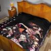 Demon Slayer Anime Nezuko Fighting Moments With Tanjiro Premium Quilt Blanket 19