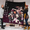 Demon Slayer Anime Nezuko Fighting Moments With Tanjiro Premium Quilt Blanket 1