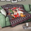 Demon Slayer Anime Premium Quilt - Merry Christmas Chibi Cosplay Santa Reindeer Xmas Gift Quilt Blanket 17