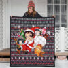Demon Slayer Anime Premium Quilt - Merry Christmas Chibi Cosplay Santa Reindeer Xmas Gift Quilt Blanket 3