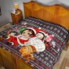 Demon Slayer Anime Premium Quilt - Merry Christmas Chibi Cosplay Santa Reindeer Xmas Gift Quilt Blanket 19