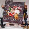 Demon Slayer Anime Premium Quilt - Merry Christmas Chibi Cosplay Santa Reindeer Xmas Gift Quilt Blanket 1
