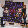 Demon Slayer Anime Premium Quilt - Merry Christmas Cosplay Santa Reindeer Xmas Patterns Quilt Blanket 1