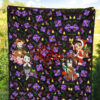 Demon Slayer Anime Premium Quilt - Merry Christmas Cosplay Santa Reindeer Xmas Patterns Quilt Blanket 5