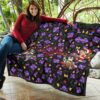 Demon Slayer Anime Premium Quilt - Merry Christmas Cosplay Santa Reindeer Xmas Patterns Quilt Blanket 11