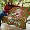Demon Slayer Anime Premium Quilt - Merry Christmas Mitsuri Chibi Xmas Sweet Girl Quilt Blanket 11