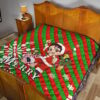 Demon Slayer Anime Premium Quilt - Merry Christmas Santa Tanjiro With Xmas Gifts Quilt Blanket 19
