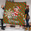 Demon Slayer Anime Premium Quilt - Merry Christmas Santa Tanjiro With Xmas Gifts Quilt Blanket 1