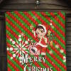 Demon Slayer Anime Premium Quilt - Merry Christmas Santa Tanjiro With Xmas Gifts Quilt Blanket 7