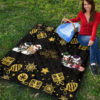 Demon Slayer Anime Premium Quilt - Tanjiro Nezuko Rengoku And Muichiro Xmas Gift Christmas Symbol Quilt Blanket 9