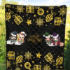 Demon Slayer Anime Premium Quilt - Tanjiro Nezuko Rengoku And Muichiro Xmas Gift Christmas Symbol Quilt Blanket 5