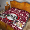 Demon Slayer Anime Premium Quilt - Tanjiro Nezuko Rengoku Muichiro Xmas Gift Christmas Symbol Red Quilt Blanket 19