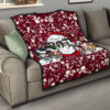 Demon Slayer Anime Premium Quilt - Tanjiro Nezuko Rengoku Muichiro Xmas Gift Christmas Symbol Red Quilt Blanket 15