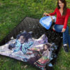 Demon Slayer Anime Pretty Shinobu With Butterflies Cherry Blossom Premium Quilt Blanket 9