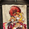 Demon Slayer Anime Rengoku Fire Breath Power Red Sun Premium Quilt Blanket 7