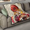 Demon Slayer Anime Rengoku Fire Breath Power Red Sun Premium Quilt Blanket 15