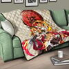 Demon Slayer Anime Rengoku Fire Breath Power Red Sun Premium Quilt Blanket 17