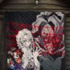 Demon Slayer Anime Rui Spider Demon Web Vs Tanjiro Premium Quilt Blanket 7