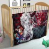Demon Slayer Anime Rui Spider Demon Web Vs Tanjiro Premium Quilt Blanket 21