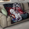 Demon Slayer Anime Rui Spider Demon Web Vs Tanjiro Premium Quilt Blanket 15