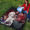 Demon Slayer Anime Rui Spider Demon Web Vs Tanjiro Premium Quilt Blanket 9