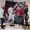 Demon Slayer Anime Rui Spider Demon Web Vs Tanjiro Premium Quilt Blanket 1