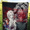 Demon Slayer Anime Rui Spider Demon Web Vs Tanjiro Premium Quilt Blanket 5