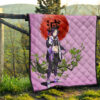 Demon Slayer Anime Shinobu Wearing Modern Clothes Purple Theme Premium Quilt Blanket 13