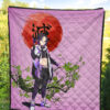Demon Slayer Anime Shinobu Wearing Modern Clothes Purple Theme Premium Quilt Blanket 5