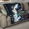 Demon Slayer Anime Tanjiro Fighting Moments Water Power Premium Quilt Blanket 15