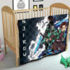 Demon Slayer Anime Tanjiro Fighting Moments Water Power Premium Quilt Blanket 21