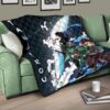 Demon Slayer Anime Tanjiro Fighting Moments Water Power Premium Quilt Blanket 17
