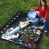 Demon Slayer Anime Tanjiro Fighting Moments Water Power Premium Quilt Blanket 9