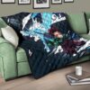 Demon Slayer Anime Tanjiro Water Dragon Power Sword Fighting Premium Quilt Blanket 17