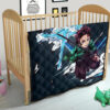Demon Slayer Anime Tanjiro Water Dragon Power Sword Fighting Premium Quilt Blanket 21