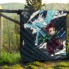 Demon Slayer Anime Tanjiro Water Dragon Power Sword Fighting Premium Quilt Blanket 13