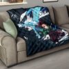 Demon Slayer Anime Tanjiro Water Dragon Power Sword Fighting Premium Quilt Blanket 15