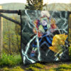 Demon Slayer Anime Zenitsu Lightning Breath Power Eye Premium Quilt Blanket 13