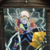 Demon Slayer Anime Zenitsu Lightning Breath Power Eye Premium Quilt Blanket 7