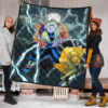 Demon Slayer Anime Zenitsu Lightning Breath Power Eye Premium Quilt Blanket 1