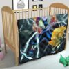 Demon Slayer Anime Zenitsu Lightning Breath Power Eye Premium Quilt Blanket 21