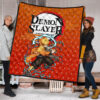 Demon Slayer Anime Zenitsu Sleeping Lightning Breath Power Premium Quilt Blanket 1